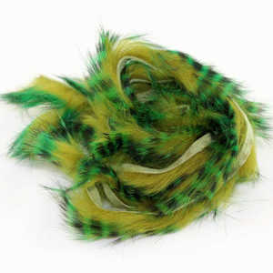 Bild på Tiger Barred Rabbit Strips Green/Brown over Olive