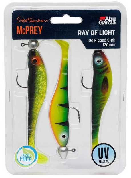 Bild på Svartzonker McPrey Rigged Ray of Light (3 pack)