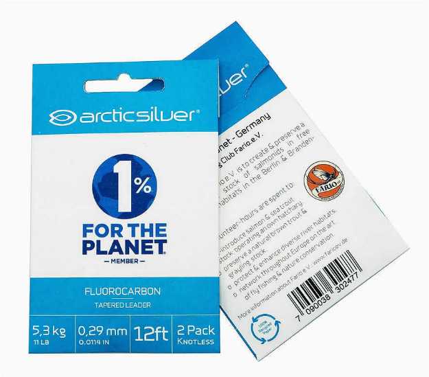 Bild på Arctic Silver Fluorocarbon Tapered Leader 9ft (2-pack)