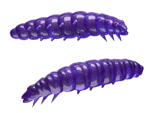 Bild på Libra Lures Larva 45mm (8-pack) Krill Smak Purple with glitter