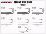 Bild på DECOY Strong Wire Hook Worm4 (5-9 pack)