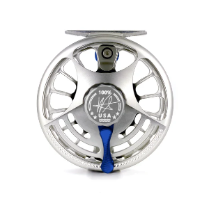 Bild på Seigler Saltwater SF (Small Fly #6-9) Silver/Blue Handle & Lever