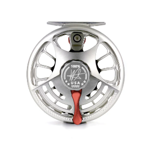 Bild på Seigler Saltwater MF (Medium Fly #9-10) Silver/Red Handle & Lever