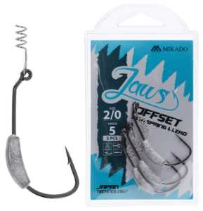 Bild på Mikado Jaws Offset With Screw And Lead (3 pack) #2/0 (5 gram)