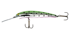 Bild på Bomber 25A Deep Long A 12cm 21g Green Back Pink Belly